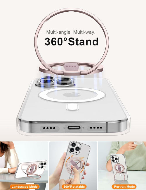 EWA MagOne 3rd Gen [Compatible with MagSafe] Phone Grip Stand with Finger Strap,