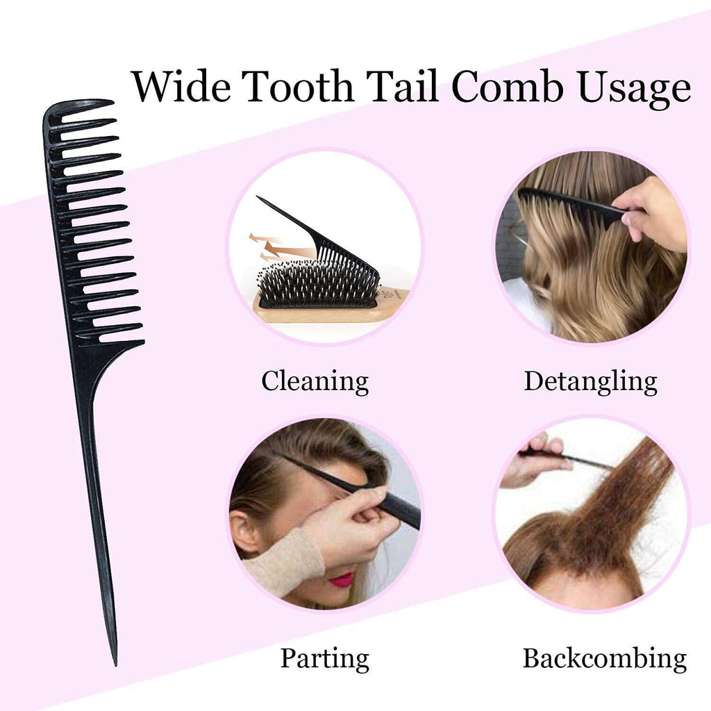 Hair Brush Boar Bristle Hairbrush for Thick Curly Thin Long Short Wet or Dry