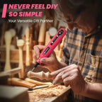 HARDELL Mini Cordless Rotary Tool, 5-Speed 3.7V Rechargeable Rotary Tool Kit