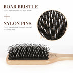 Hair Brush Boar Bristle Hairbrush for Thick Curly Thin Long Short Wet or Dry