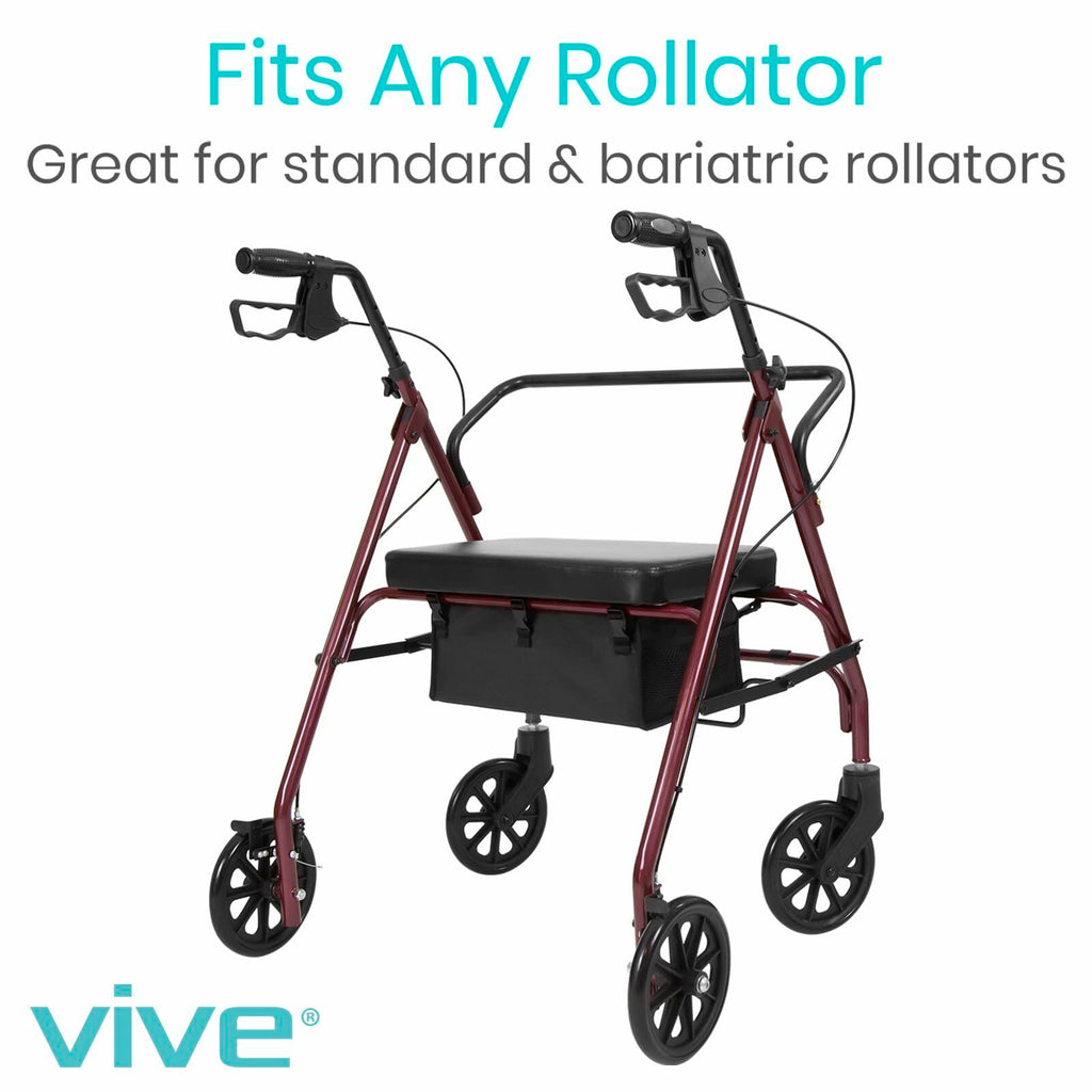 Vive Rollator Accessories Bag - Under Seat Rollator Walker Basket for Seniors -