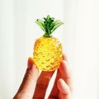 KRISININE Glass Fruit Decor Crystal Pineapple Figurine Collectibles Hand Blown