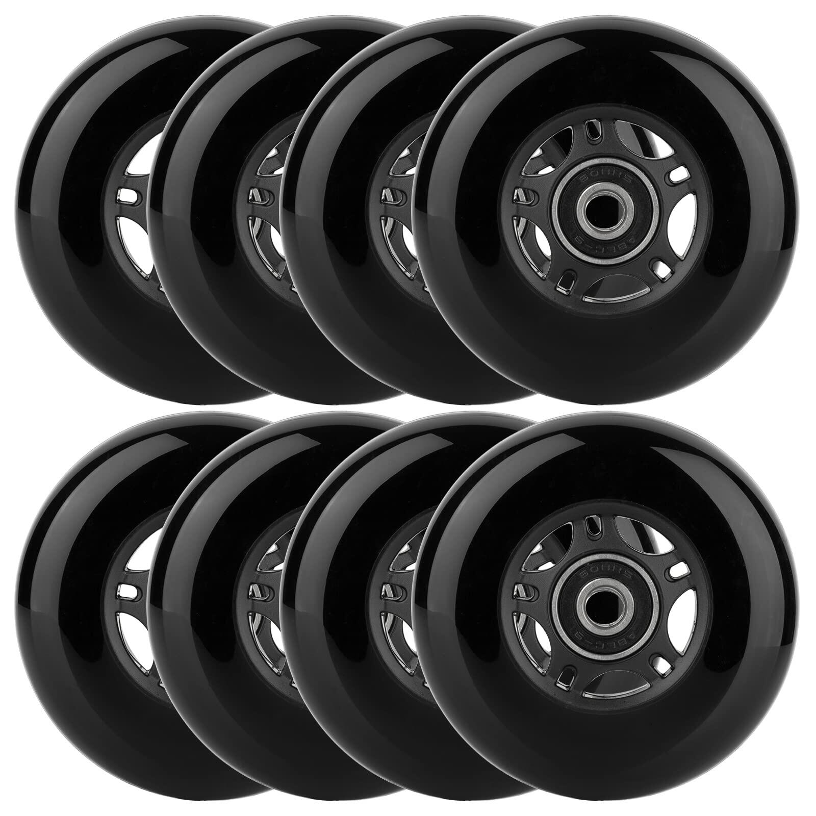 WHEELCOME Inline Skate Wheels Outdoor & Indoor Blade Roller Skate Wheels 85a
