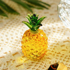 KRISININE Glass Fruit Decor Crystal Pineapple Figurine Collectibles Hand Blown