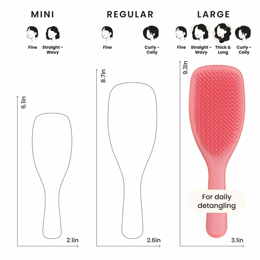 OPEN BOX Tangle Teezer Large Ultimate Detangler Hairbrush for Wet & Dry Hair,