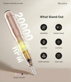 MelodySusie Pen-Shaped Portable USB Nail Drill, PC120I 20000RPM Electric Nail