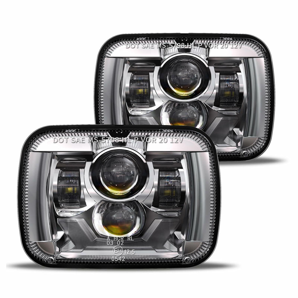 HWSTAR New 180W 1000% Bright H6054 5x7 7x6 Led Headlights Compatible with Jeep