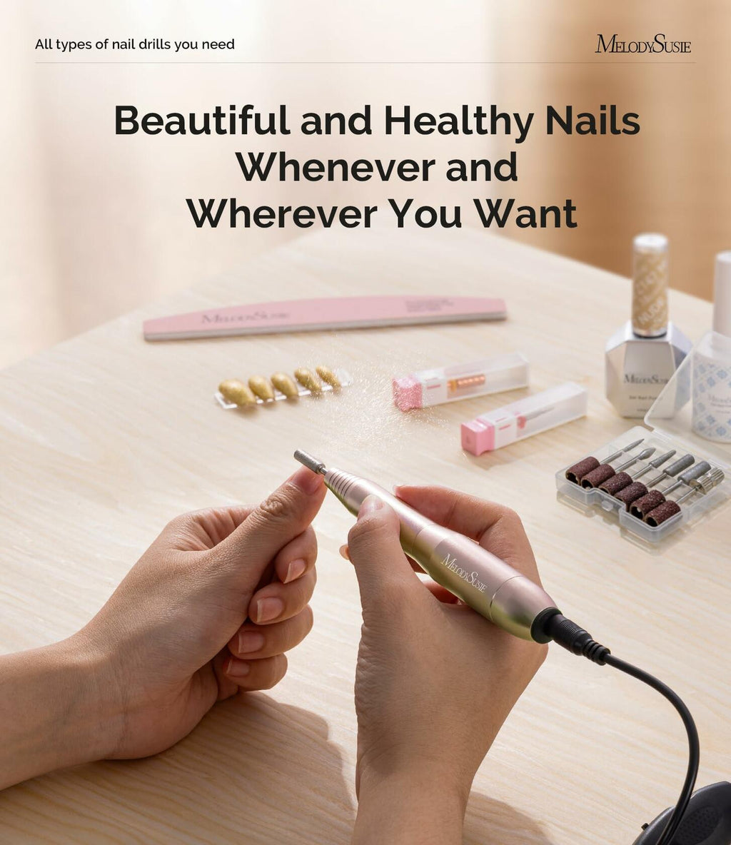 MelodySusie Pen-Shaped Portable USB Nail Drill, PC120I 20000RPM Electric Nail