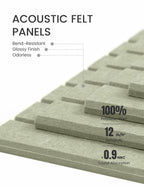 Fluxynara Large Felt Bulletin Board 48" x 36" Cork Board Alternative-12 Pack