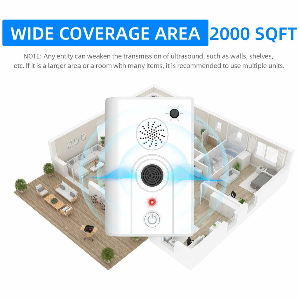 4Pack Upgraded Bat Repellent Deterrent Devices for Attic, Ultrasonic Bat