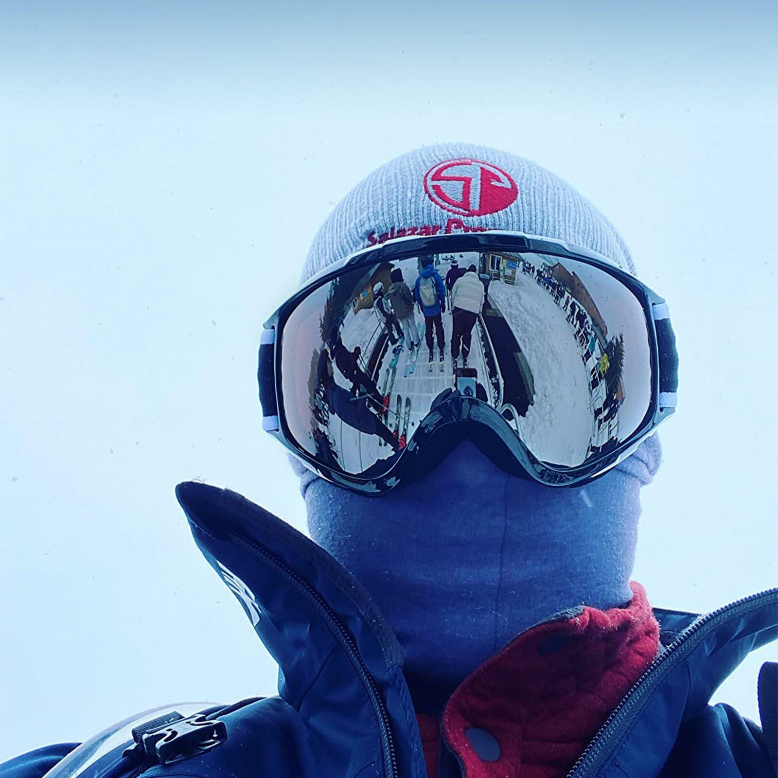 findway Ski Goggles OTG - Over Glasses Snow/Snowboard Goggles for Men, Women &