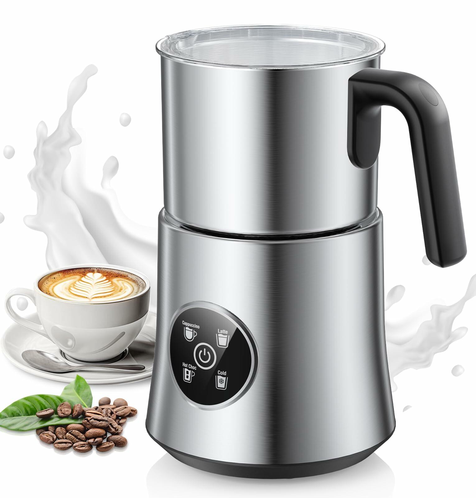 Milk Frother and Steamer, Detachable Electric Milk Frother, 30.44Oz./900ML