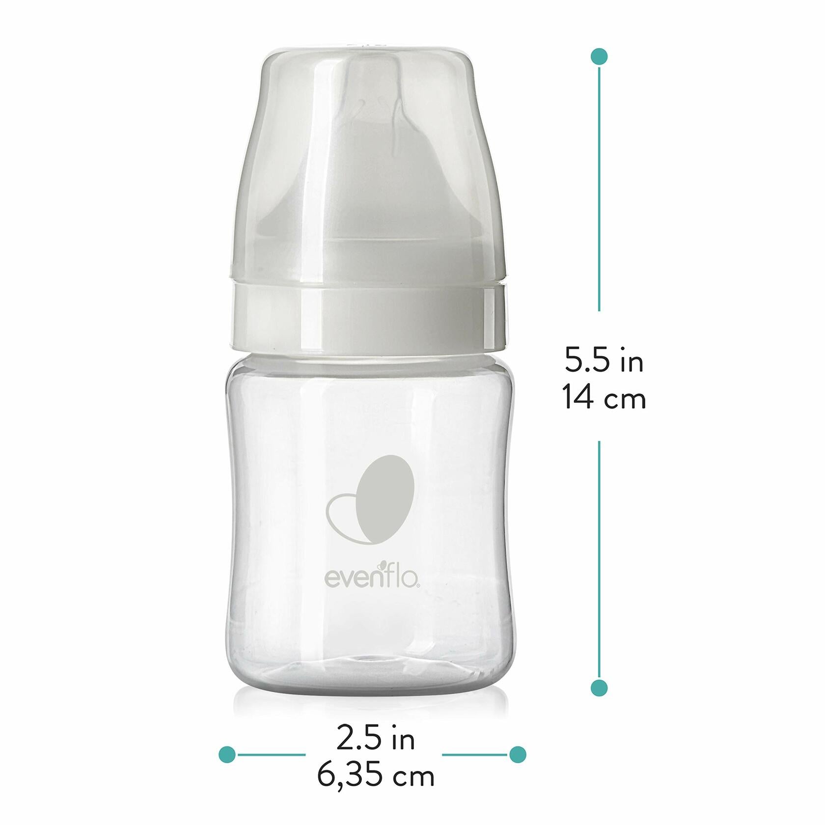6 PACK Evenflo Feeding Premium Proflo Venting Balance Plus Wide Neck Baby,