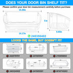 UPGRADED 240356402 Refrigerator Door Bin Compatible with Frigidaire Door Shelf