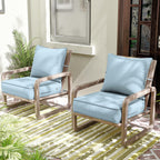 Snubbull Outdoor Patio Chair Cushions Set 22 L X 22 W X 4 H Waterproof & Fade