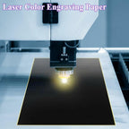 4 Pieces Black Laser Engraving Marking Paper 39x27CM Engraving Color Paper Laser
