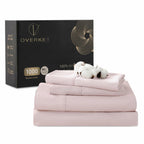 Overket 100% Egyptian Cotton Sheets Cal King Sheet Set 1000 Thread Count Sateen