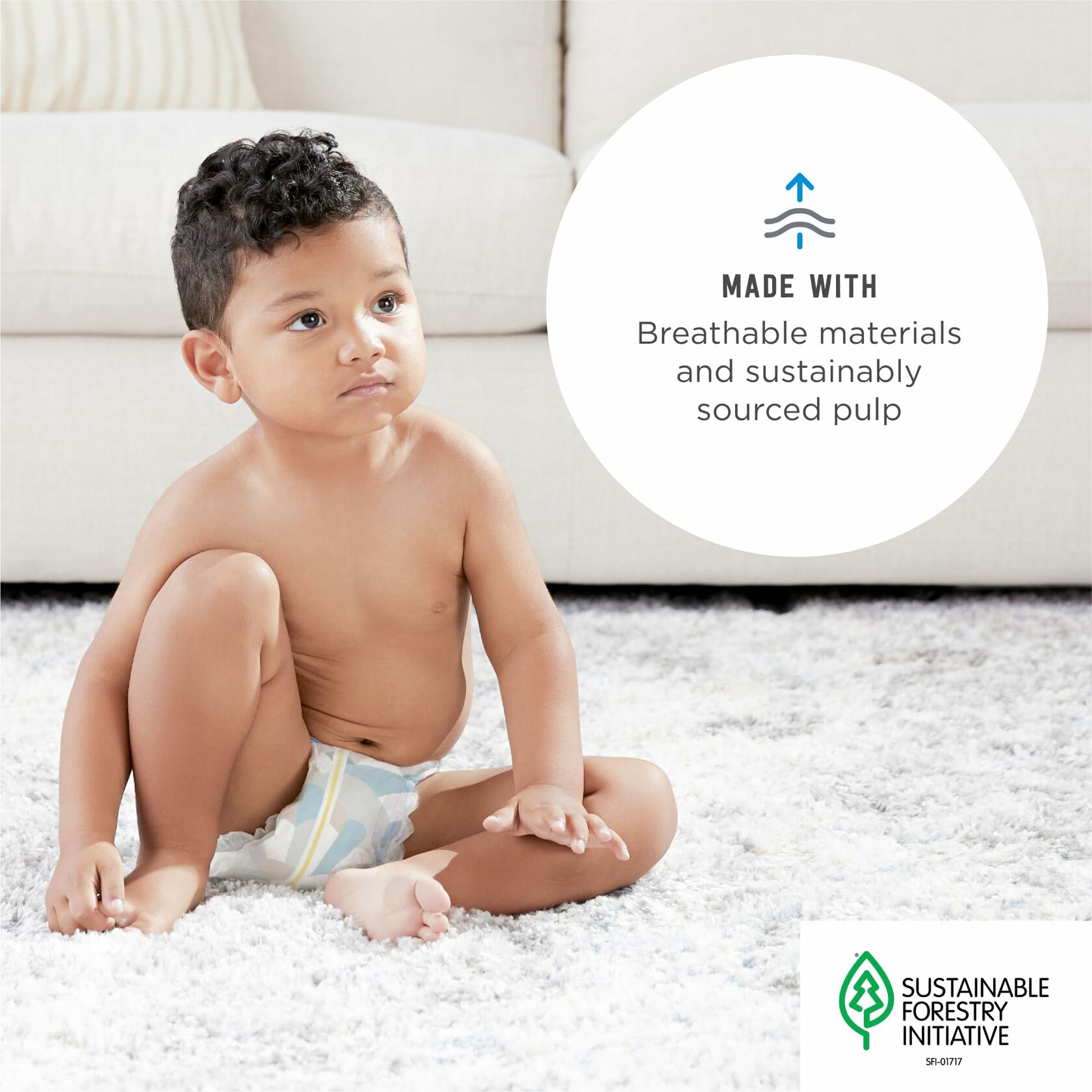 Amazon Brand - Mama Bear Plush Protection Disposable Baby Diapers,