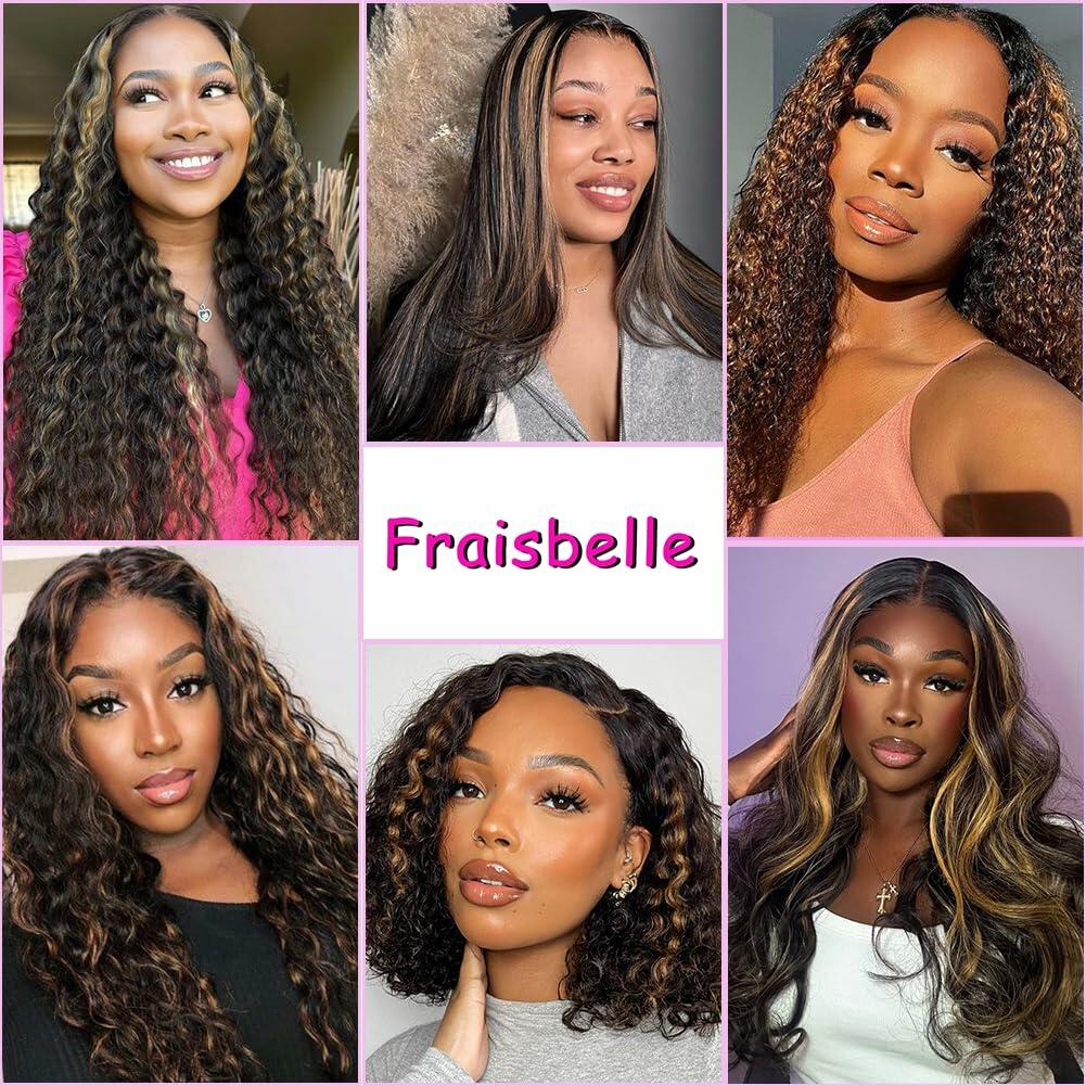 Highlight Water Curly Bundles Human Hair Honey Blonde Balayage Virgin Human Hair