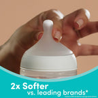 4 Pack NUK Perfect Match 2-in-1 Natural and Anti-Colic Bottle with Medium Flow,