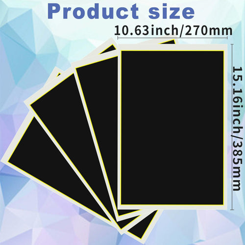 4 Pieces Black Laser Engraving Marking Paper 39x27CM Engraving Color Paper Laser