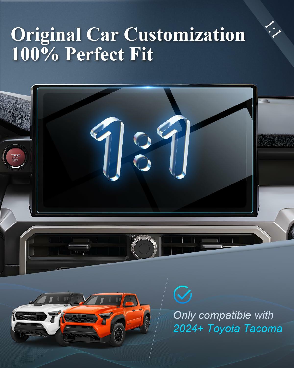 BIBIBO compatible with 2024 2025 2026 Toyota Tacoma Screen Protector 2024 2025