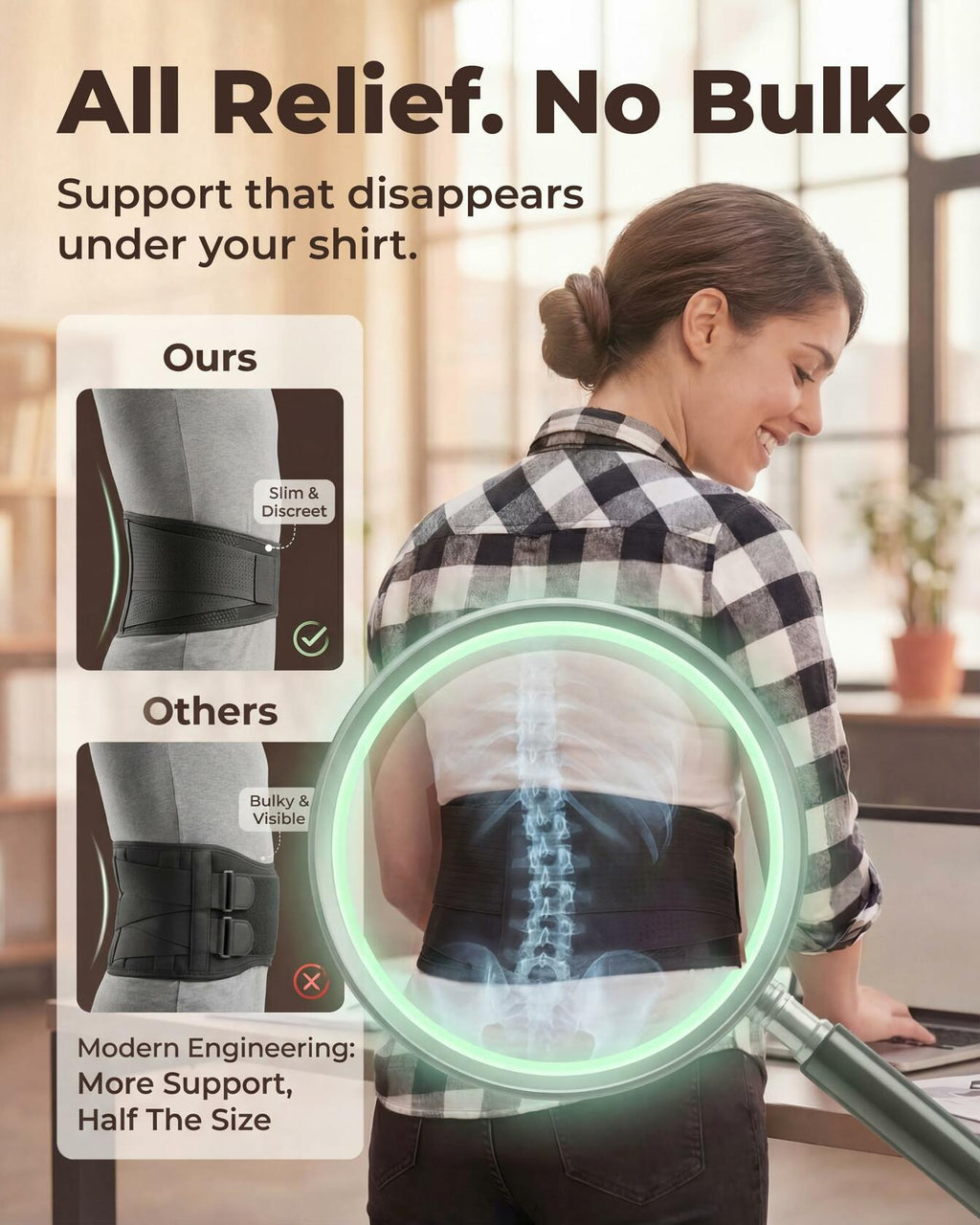 Sparthos Back Brace for Lower Back Pain - Immediate Relief from Sciatica,