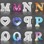 Letter Mold 2.5 inch 26 Pack Letter Mold Letter Resin Mold Alphabet Candle Mold