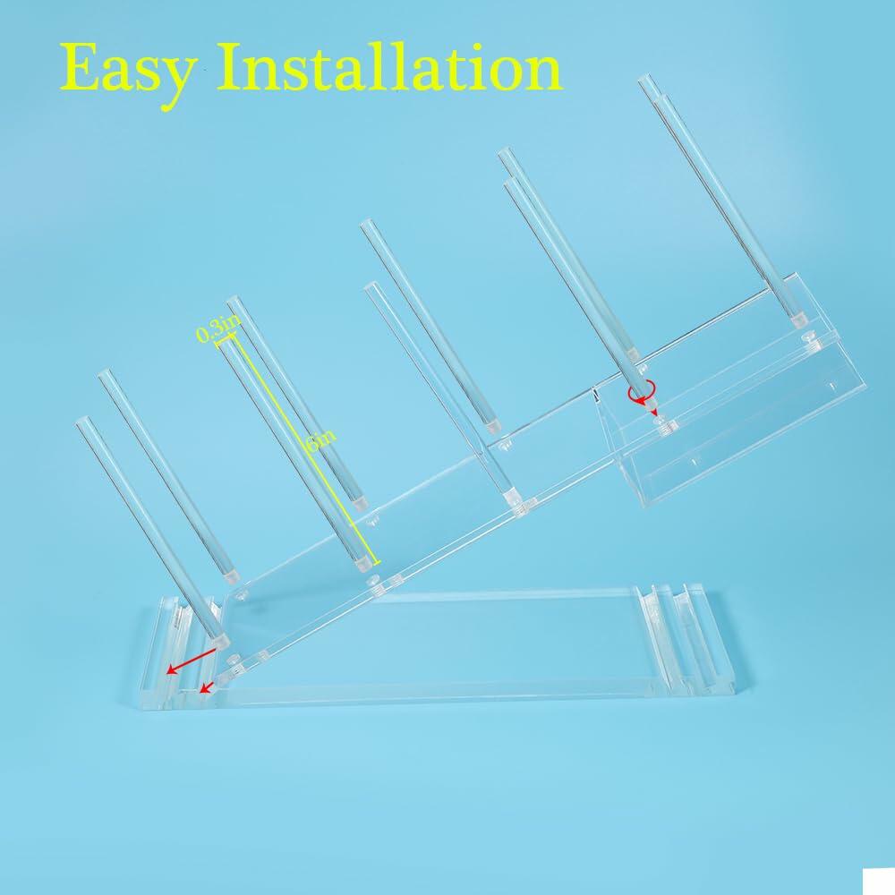 PAMISO Disposable Cups Holder, Large Acrylic Coffee Bar Organizer for 20oz,