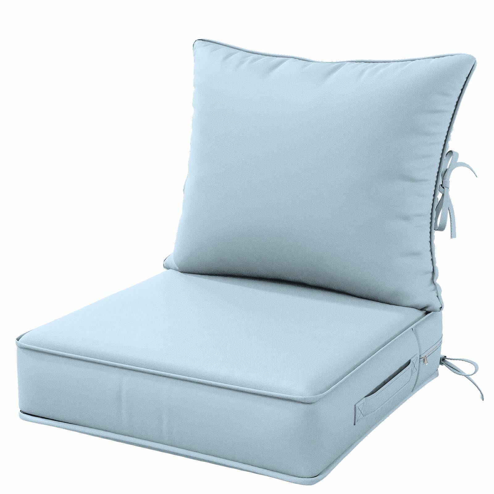 Snubbull Outdoor Patio Chair Cushions Set 22 L X 22 W X 4 H Waterproof & Fade