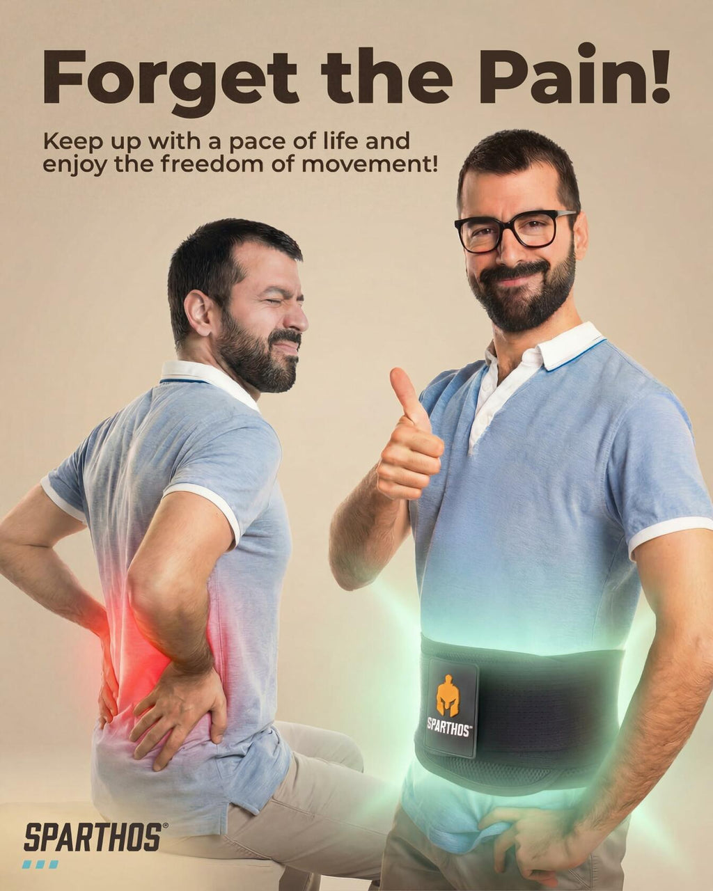 Sparthos Back Brace for Lower Back Pain - Immediate Relief from Sciatica,