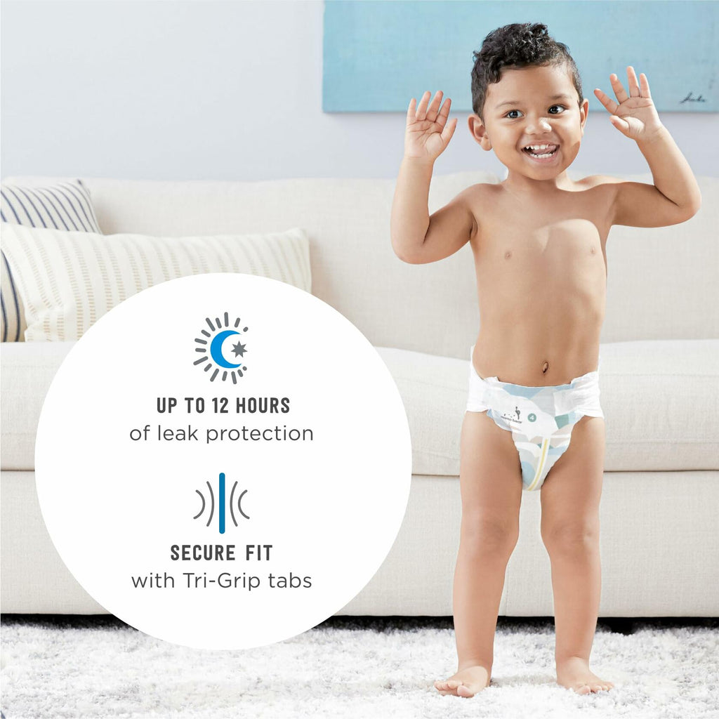 Amazon Brand - Mama Bear Plush Protection Disposable Baby Diapers,