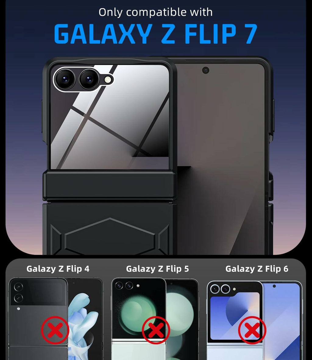 LEIAU Armor case for Samsung Z-Flip-7: Full-Body Military Grade Protective Phone