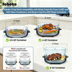 foboko Crisper Rack for Ninja Crispi Air Fryer FN101, Ninja Crispi Accessories,