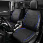 CAR PASS Universal FIT Piping Leather Car Seat Cover, for suvs,Van,Trucks,Airbag