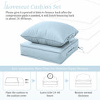 Snubbull Outdoor Patio Chair Cushions Set 22 L X 22 W X 4 H Waterproof & Fade