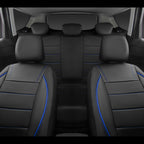 CAR PASS Universal FIT Piping Leather Car Seat Cover, for suvs,Van,Trucks,Airbag