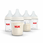 4 Pack NUK Perfect Match 2-in-1 Natural and Anti-Colic Bottle with Medium Flow,