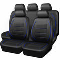 CAR PASS Universal FIT Piping Leather Car Seat Cover, for suvs,Van,Trucks,Airbag