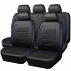 CAR PASS Universal FIT Piping Leather Car Seat Cover, for suvs,Van,Trucks,Airbag