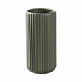 Green Ceramic Flower Vase for Pampas Grass, 8 inch Small Decorative Centerpiece