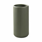 Green Ceramic Flower Vase for Pampas Grass, 8 inch Small Decorative Centerpiece