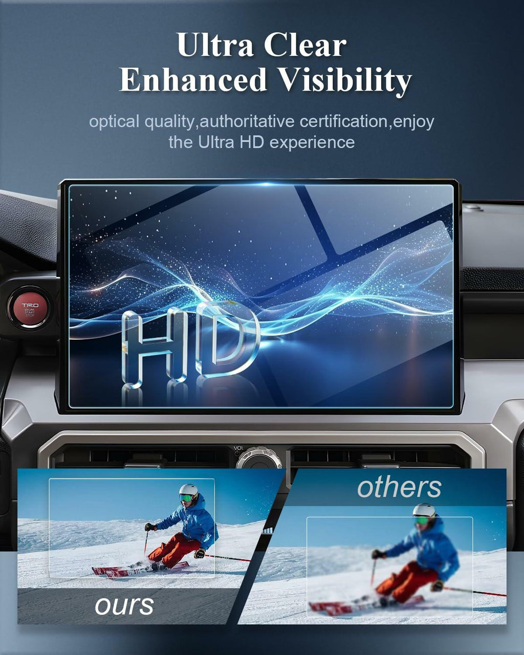 BIBIBO compatible with 2024 2025 2026 Toyota Tacoma Screen Protector 2024 2025