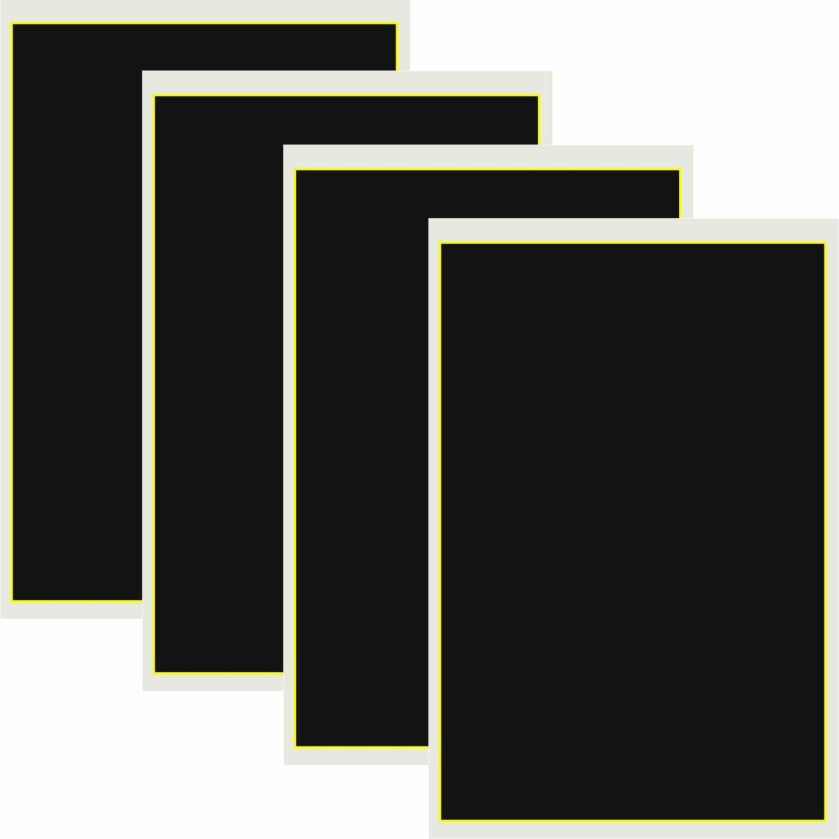 4 Pieces Black Laser Engraving Marking Paper 39x27CM Engraving Color Paper Laser
