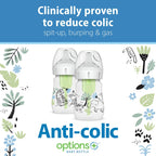 Dr. Brown's Anti-Colic Options+ Wide-Neck Baby Bottle Designer Edition Bottles,