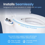 LUXE Bidet NEO 320 - Warm Water, Dual Nozzle, Self-Cleaning, Non-Electric Bidet