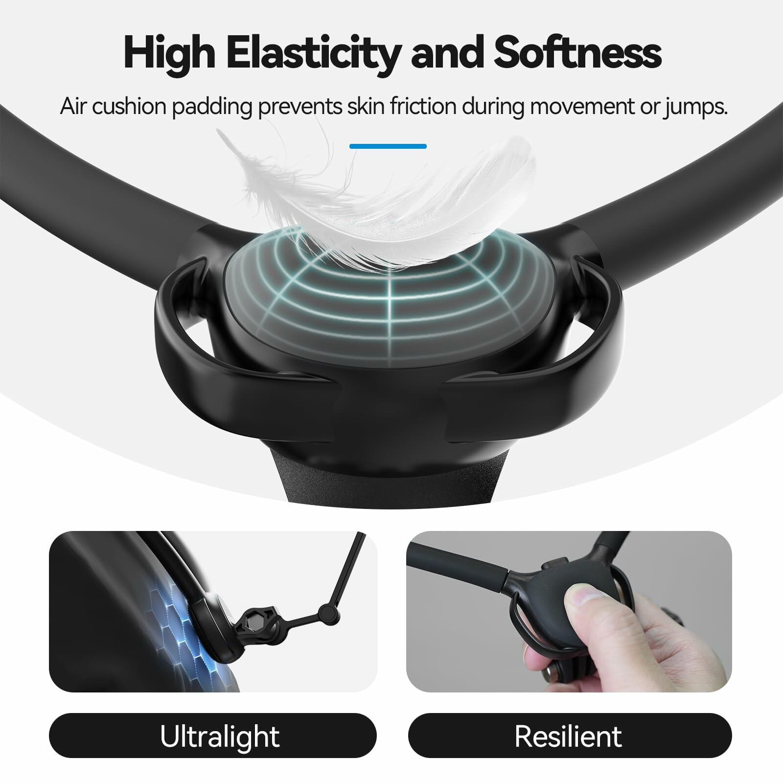 TELESIN Neck Mount SE 2.0 with Air Cushion, Adjustable Chest Strap and Neck