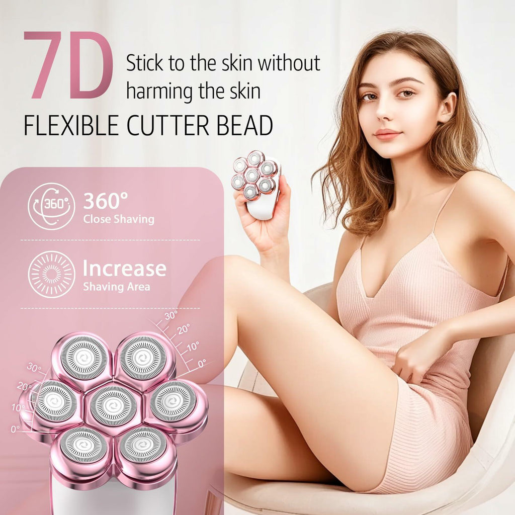 SHPAVVER Electric Razors for Women Legs: Rechargeable Electric Shavers for Body