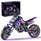Mesiondy Motorcycle Building Block Set - 476 PCS Collectible Motorcycle Display