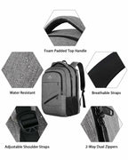 MATEIN Travel Laptop Backpack, 17 Inch Work TSA Approved Carry on Backpack,